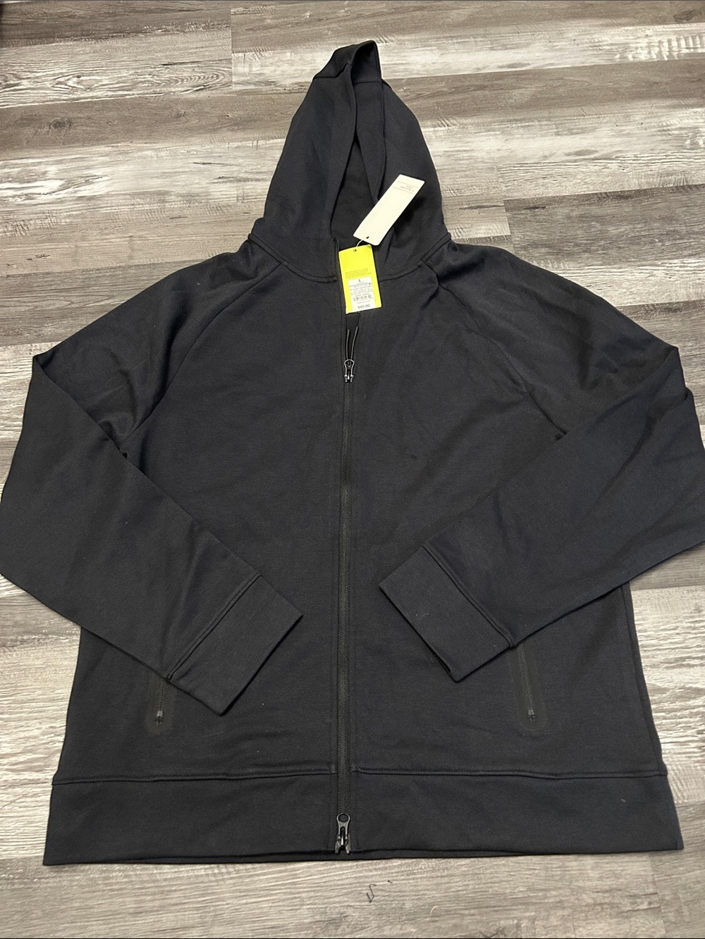 all in motion Men's Black Full-Zip Hooded Sweatshirt